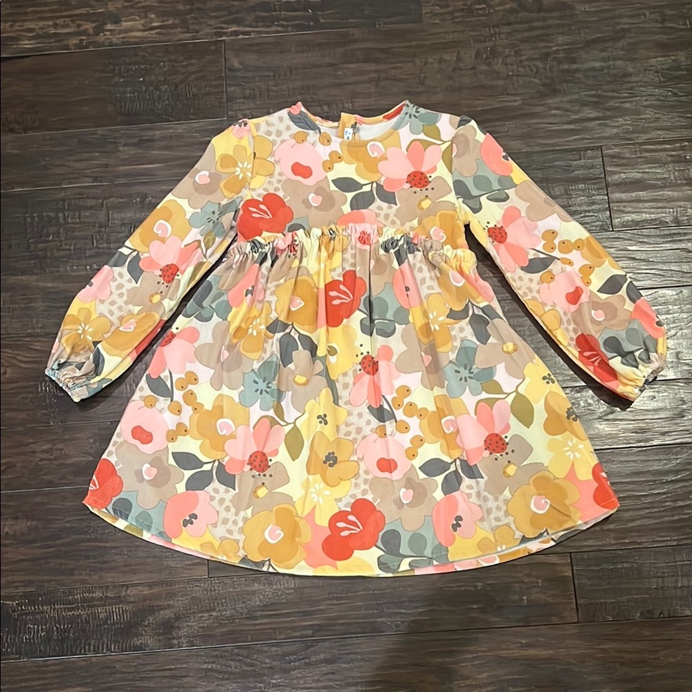 Mayoral Floral Long-Sleeve Kids Dress